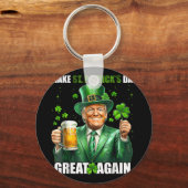 st patricks day素晴らしを再びおもしろいトランプ兵W キーホルダー (正面)