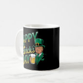 st patricks day素晴らしを再びおもしろいトランプ兵W コーヒーマグカップ (正面左)