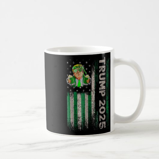 st patricks day素晴らしを再びおもしろいトランプ兵W コーヒーマグカップ (右)