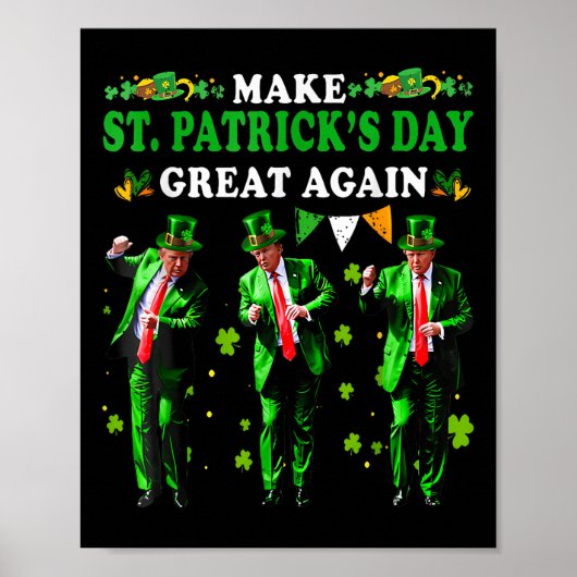 st patricks day素晴らしを再びおもしろいトランプ兵W ポスター (正面)