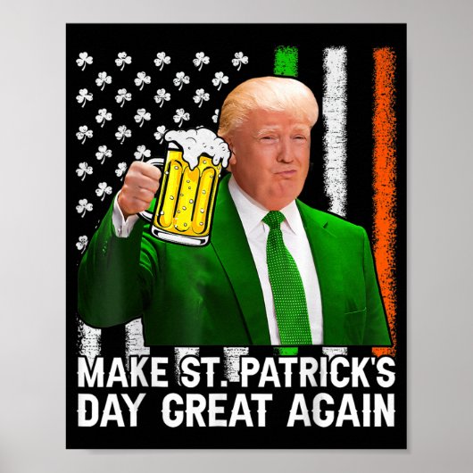 st patricks day素晴らしを再びおもしろいトランプ兵W ポスター (正面)