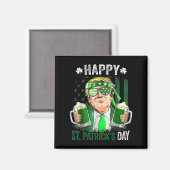 st patricks day素晴らしを再びおもしろいトランプ兵W マグネット (正面/裏面)