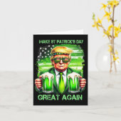st patricks day素晴らしを再びおもしろいトランプ カード (黄色い花)