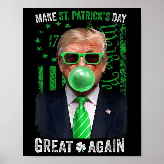 st patricks day素晴らしを再びおもしろいトランプ ポスター (正面)