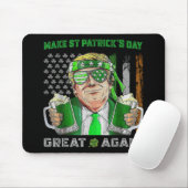st patricks day素晴らしを再びおもしろいビール切り マウスパッド (マウス)