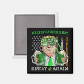 st patricks day素晴らしを再びおもしろいビール切り マグネット (正面/裏面)
