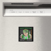 st patricks day素晴らしを再びおもしろいビール切り マグネット (インサイチュ (食洗機))
