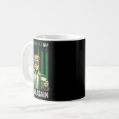 st patricks day素晴らしを再びおもしろい切り株にする コーヒーマグカップ (正面左)