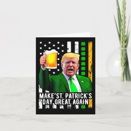 st patricks day素晴らしを再びおもしろい切る カード (正面)
