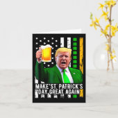 st patricks day素晴らしを再びおもしろい切る カード (黄色い花)