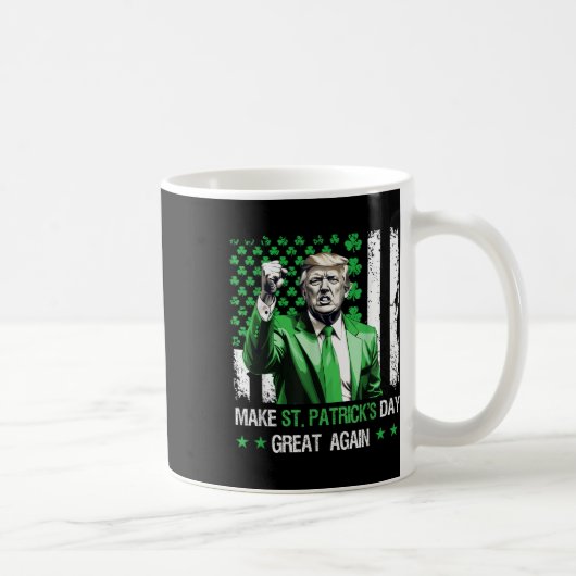 st patricks day素晴らしを再びおもしろい切る コーヒーマグカップ (右)