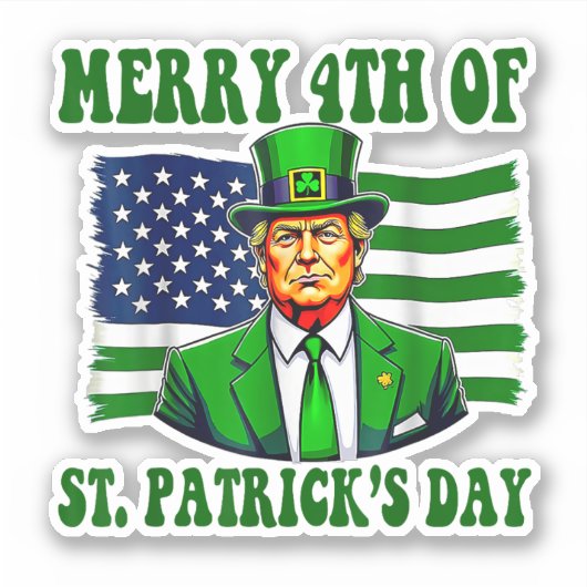 st patricks day素晴らしを再びおもしろい切る シール (正面)