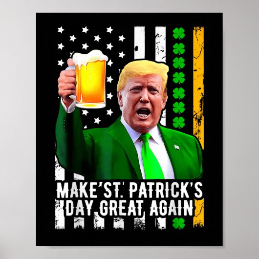 st patricks day素晴らしを再びおもしろい切る ポスター (正面)