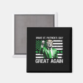 st patricks day素晴らしを再びおもしろい切る マグネット (正面/裏面)