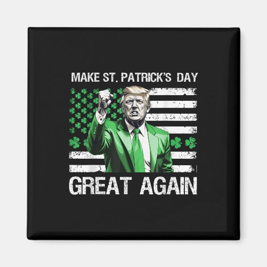 st patricks day素晴らしを再びおもしろい切る マグネット (正面)