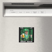 st patricks day素晴らしを再びトランプ45 47国旗 マグネット (インサイチュ (食洗機))