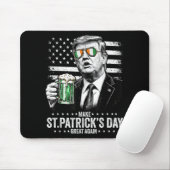 st patricks day素晴らしを再び作るアメリカ国旗 マウスパッド (マウス)