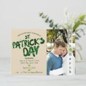 St Patrick's Day結婚式招待状- ADD PHOTO 招待状 (スタンド正面)