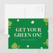 St patricks day緑 ポストカード (正面/裏面)