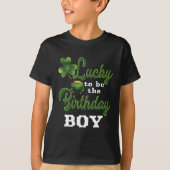 st patricks day誕生日シャツラッキー誕生日ボーイ tシャツ (正面)