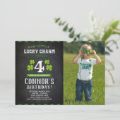 St Patrick's Day誕生日招待状と写真 招待状 (スタンド正面)