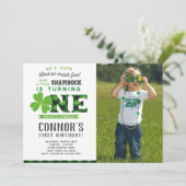 St Patrick's Day誕生日招待状と写真 招待状 (スタンド正面)