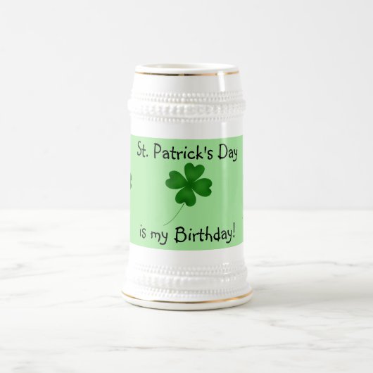 St patricks day誕生日 ビールジョッキ (中央)