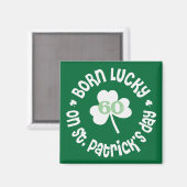 St patricks day誕生日 マグネット (正面/裏面)