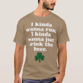 St patricks day走ズIキンダ走ワン Tシャツ (正面)