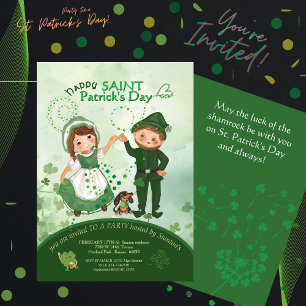 ST PATRICKS DAY踊りレプレチャウンズハンドドロード 招待状