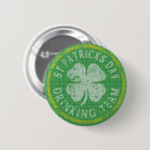 St patricks day飲みチームボタン 缶バッジ (正面&裏面)