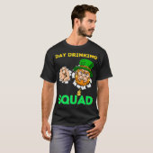 St patricks day飲みビールおもしろいパパマン金ゴールド tシャツ (正面フル)
