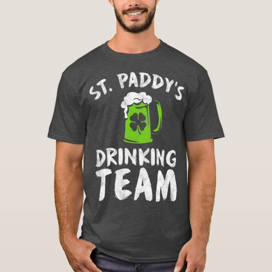 St patricks day飲料部男子グループ分隊 tシャツ (正面)