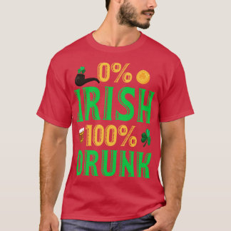 St patricks day0アイルランド100ビ飲アおもしろいドリンク tシャツ