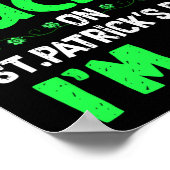 St patricks day19誕生日ボーイガール19年Ol ポスター (角)