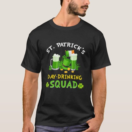 st patricks day2022年アイルランドシャムロック飲料団 tシャツ (正面)