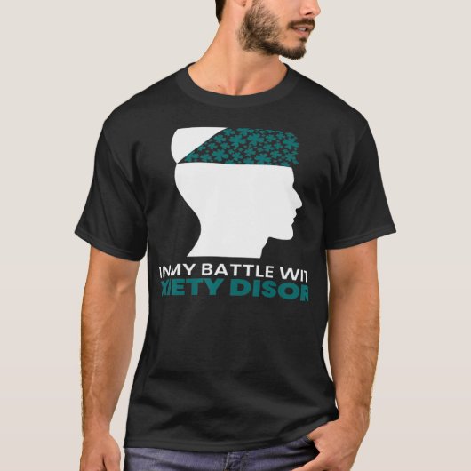 St patricks day4葉C心不安障害 Tシャツ (正面)