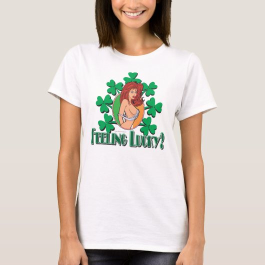 St patricks day・アイリッシュ・ガール tシャツ (正面)