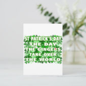 St patricks day – イチョウが後を継ぐ日 ポストカード (スタンド正面)