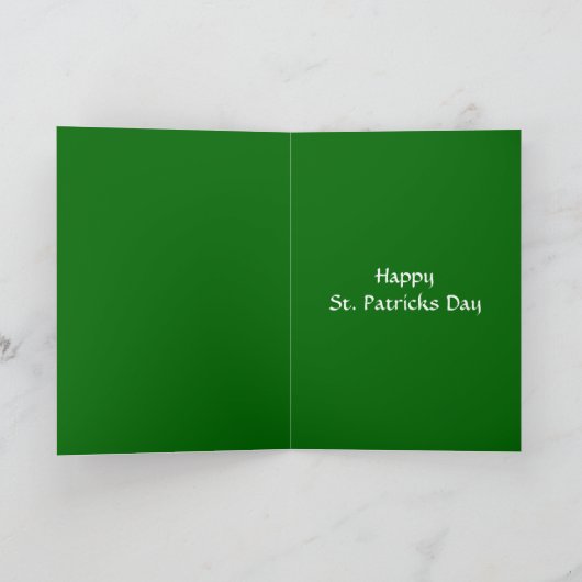 St patricks day カード (内部)