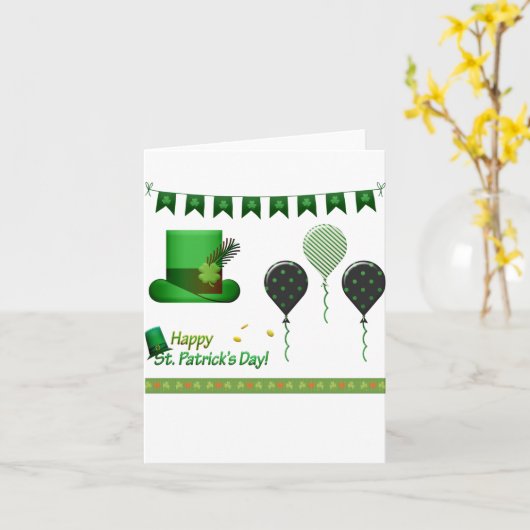 St Patrick's Day カード (黄色い花)