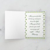 St. Patrick's Day カード (内部)