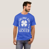 st patricks day・カーリング・ガール・ウーマン・カーラー・ギフト tシャツ (正面フル)