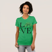 St. Patrick's day | グリーンのシャムロック Tシャツ (正面フル)