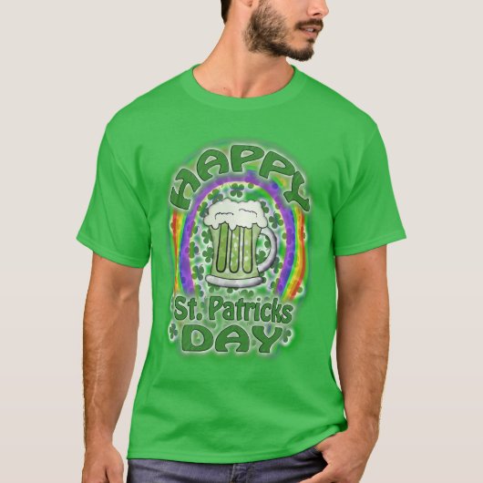 st patricks day・グリーン・ビール tシャツ (正面)