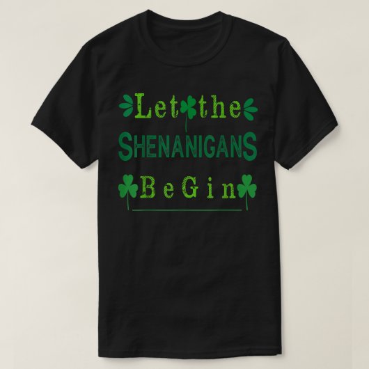 st patricks day、シェナニガンズに分隊を開隊させる  tシャツ (デザイン正面)