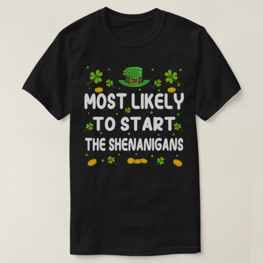 St patricks day・シャムロックが tシャツ (デザイン正面)