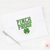 st patricks day・シャムロックによるピンチ・プルーフ ラウンドシール (封筒)