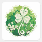 St patricks day スクエアシール (正面)