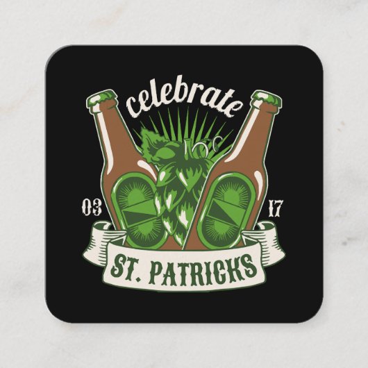 St patricks day スクエア名刺 (正面)